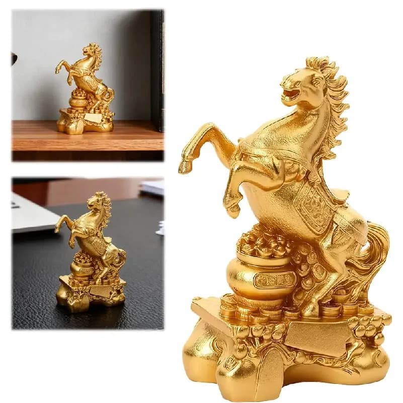 Rearing Horse Figurine Symbol Of Prosperity Charming Ornament Desktop Decorative Statue Decoration Gift Year Of Horse 2026