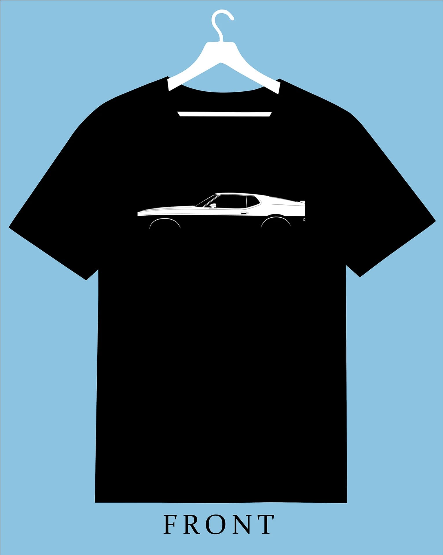 0472 For.d 55 Mustang Mach 1 (1971) Silhouette 2025 Men Women T Shirt Casual Racing Car fans Logo tee Enthusiast Graphic Summer
