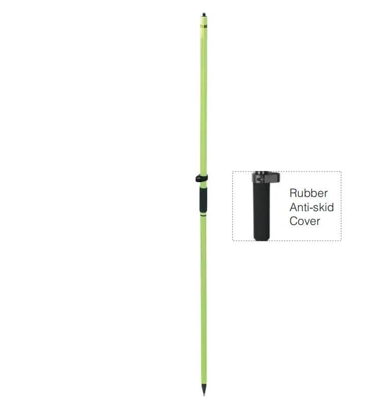 Aluminum GPS Pole Rover Rod 2M 2Sections Two-Piece for Land Surveying Engineering GPS GNSS Accessory Instruments