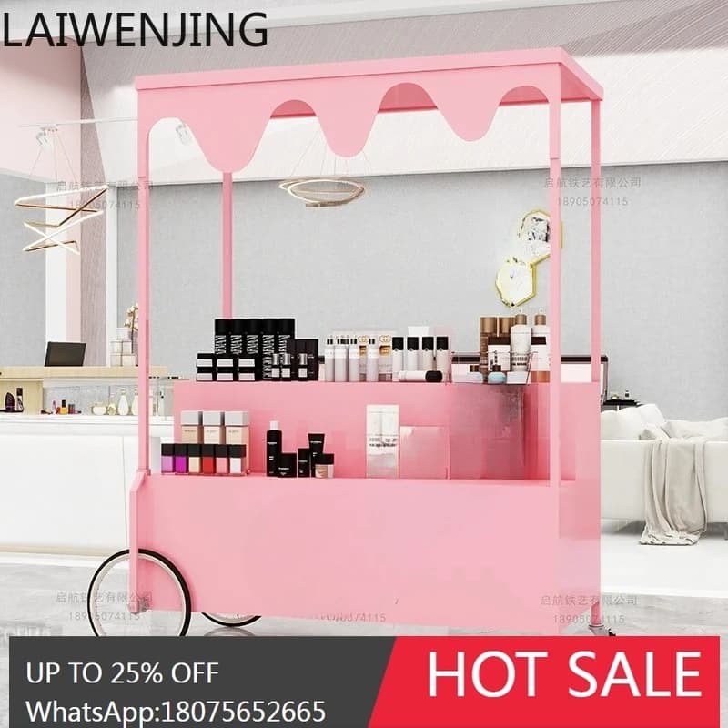 display stand trolley mobile display stand promotion stall car