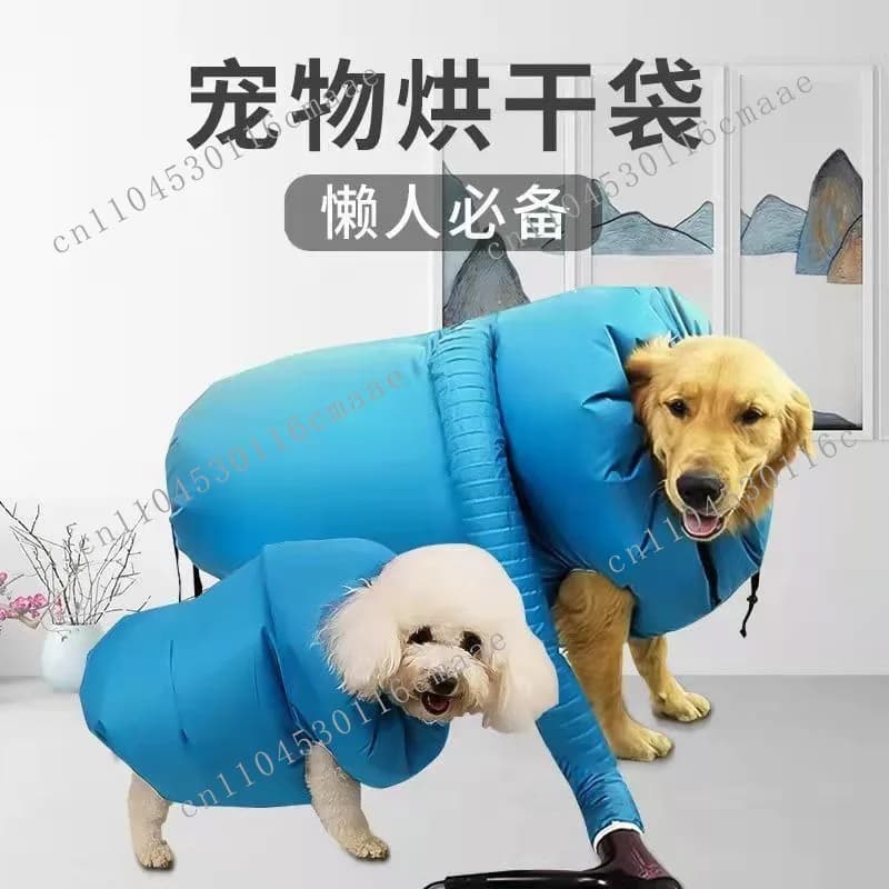 Pet drying bag Blow drying Household cats and dogs Automatic hair drying bag Fast blowing Universal for large and small dogs