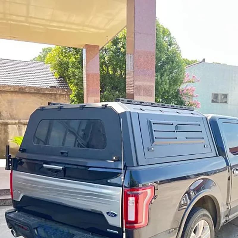 KQX High Quality Aluminum Alloy Waterproof Lockable Hard Tonneau Cover No Drill Installation For Pickup