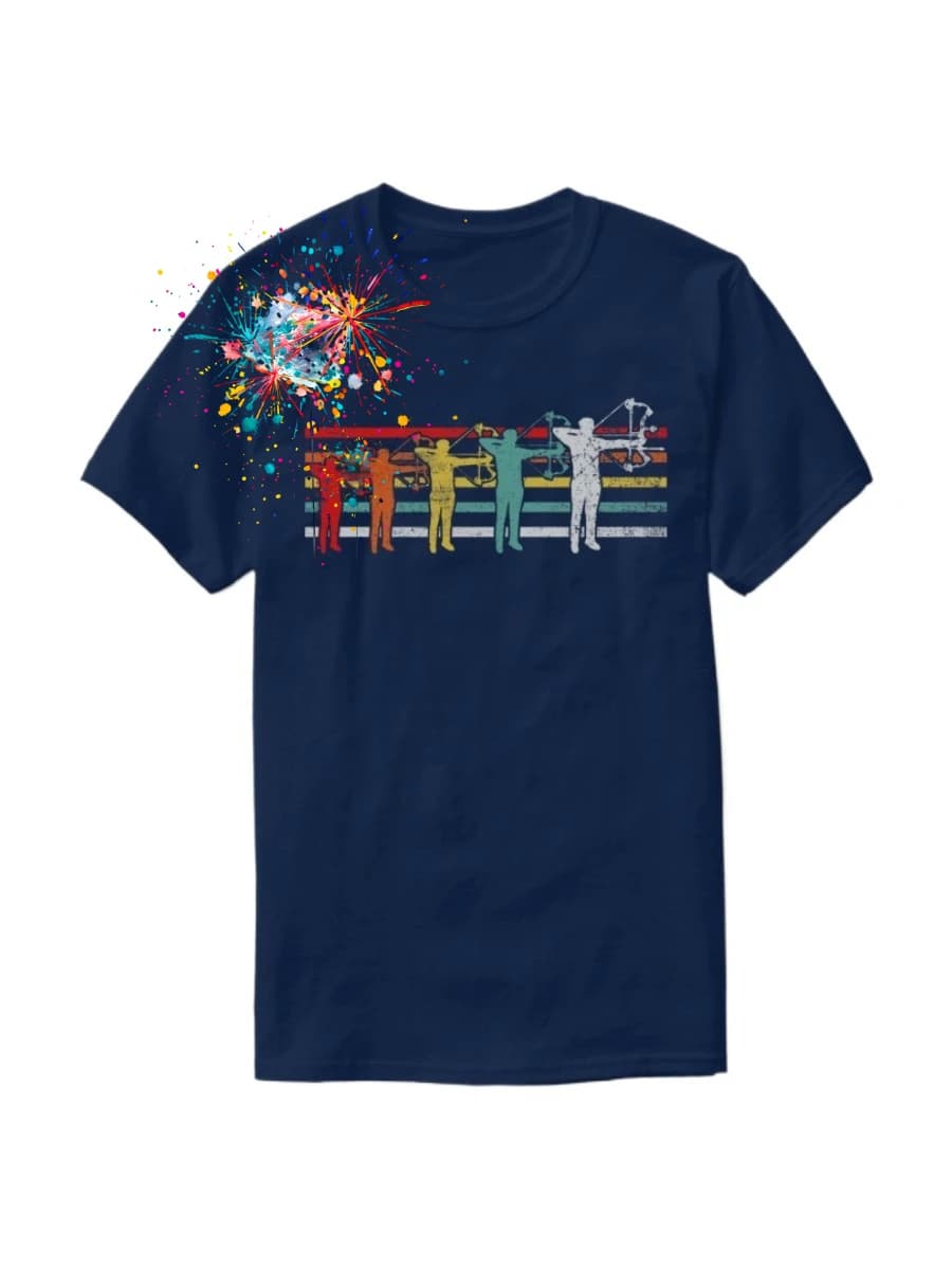 Vintage Archery Archer Bowhunter T-Shirt 100% Cotton O-Neck Summer Short Sleeve Casual Mens T-shirt Size S-3XL