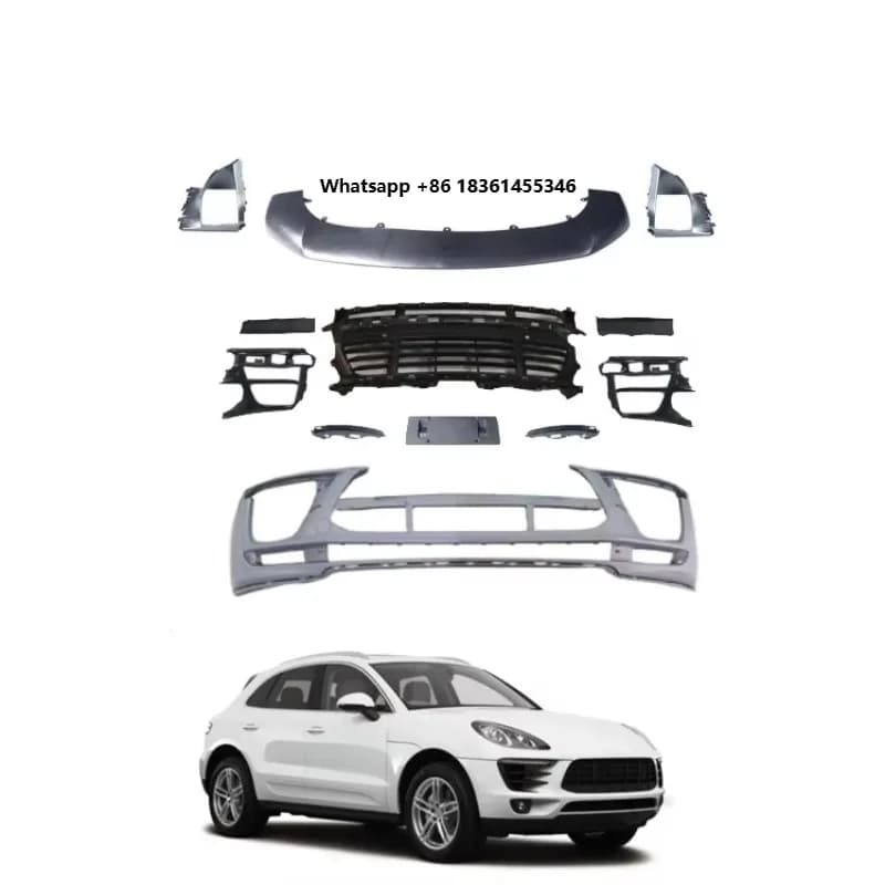 Body Kit For  2014-2021  Bumper Front Lip Grille 95B Turbo Style  Body Kits