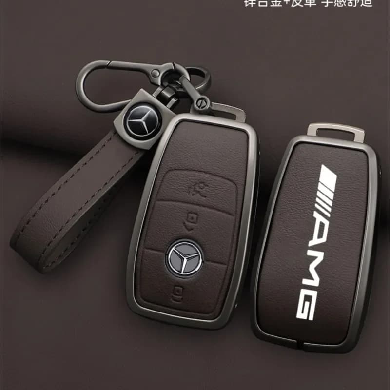 Car Key Case Cover Holder Shell For Mercedes Benz AMG A B C E S Class W204 W205 W212 W213 W176 GLC CLE CLA GLB GLC GLS W177 W222