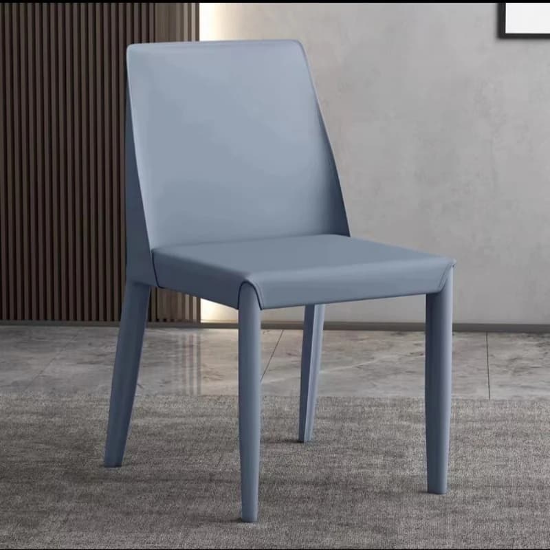 Metal folding dining chair with backrest modern design suitable for family hotels