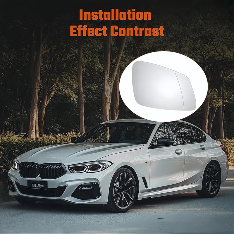 Left Right Side Wing Mirror Glass Convex Heated Wide Angle Rearview Back Plate For Bmw 1 2 3 4 Series F20 F22 F30 F32 F80 Parts