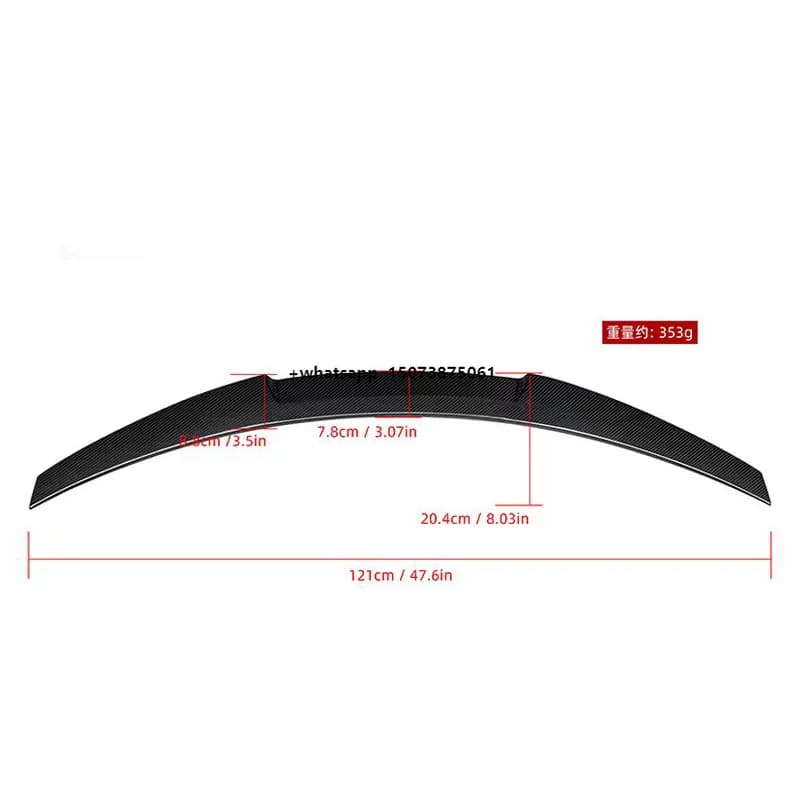 PSM Style Dry Carbon Fiber Car Parts Rear Trunk Spoiler Wing for  4 Series G22 435i 420i G82 M4 CS GTS 2021+ Carbon Spoiler