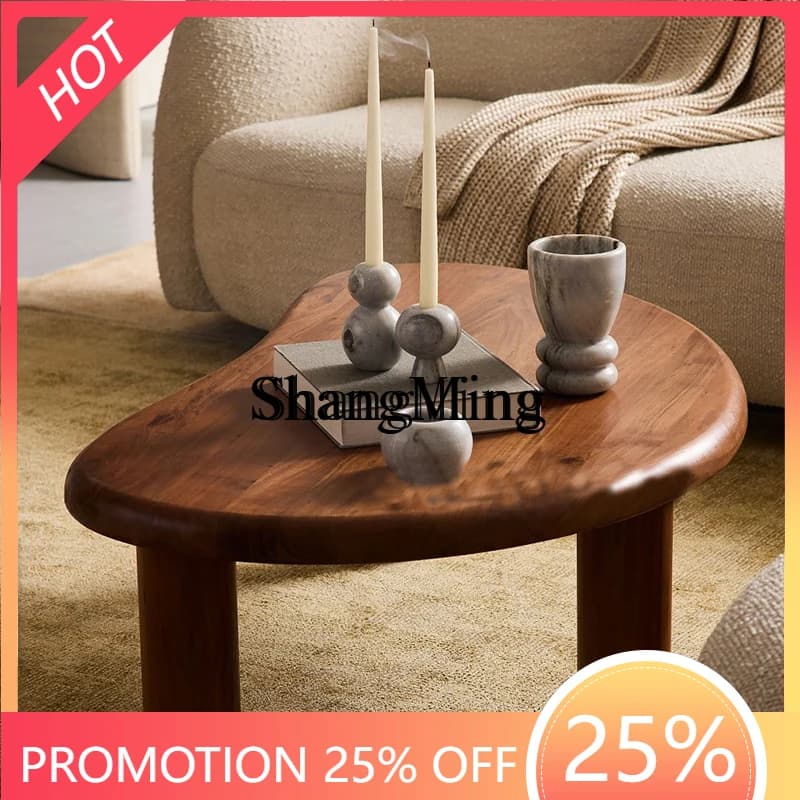 CL  all-solid wood special-shaped coffee table retro tea table wabi sandy wind log tea table