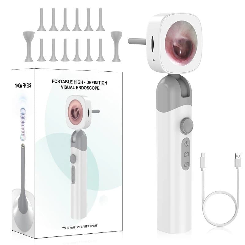 HD Visual Ear Canal Detector Smart Screen Endoscope Personal Care Pet Use