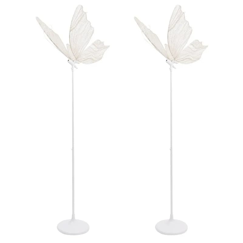 for Wedding Party 57.5-70.1in Adjustable Height 2PCS Wedding Butterfly Floor Lamp, LED Butterfly Wings Creative Decoration Lamp