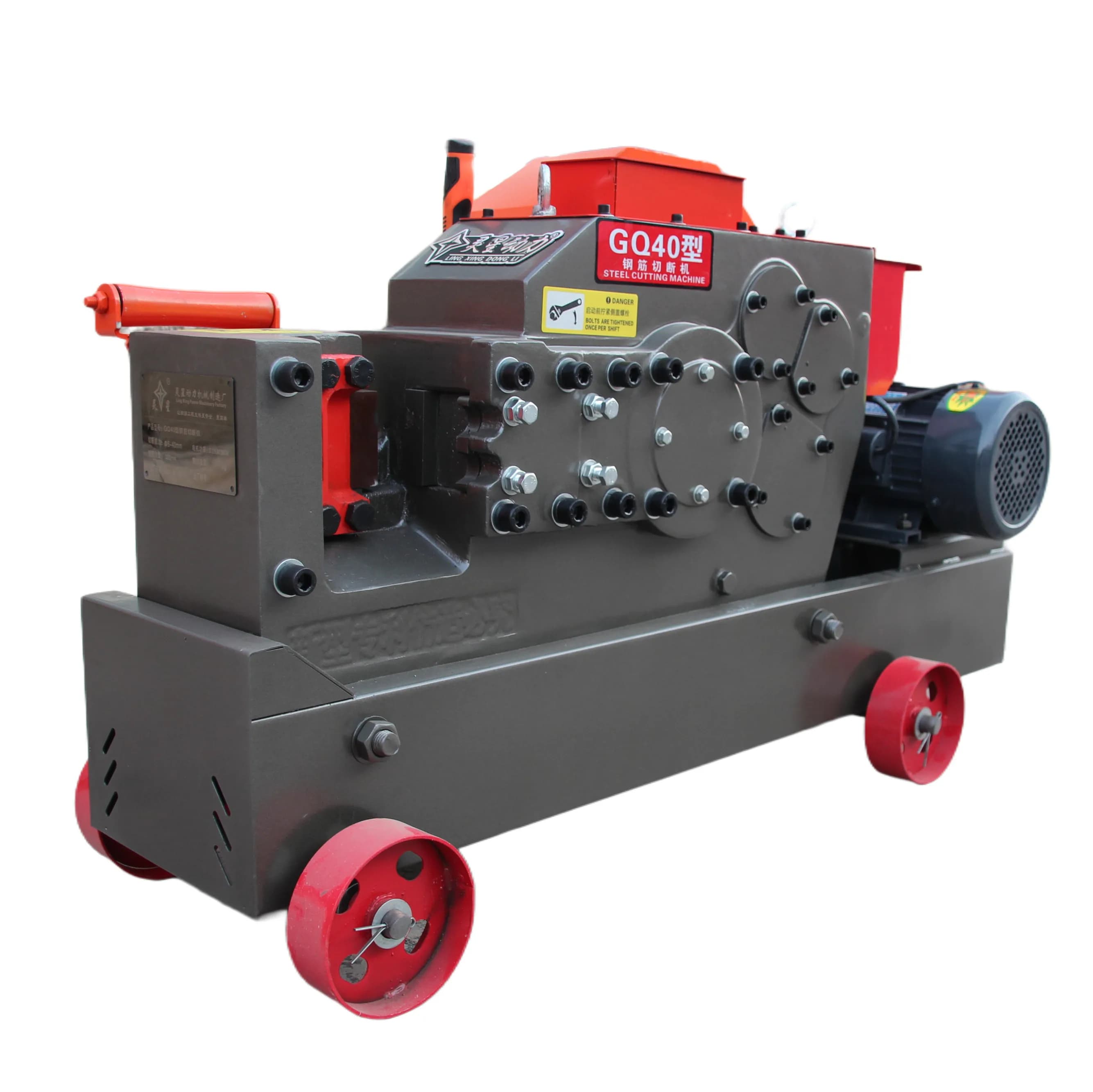 GQ40 Electric Bar Cutting Machine Fast Steel Bar Cutting Machine New Automatic Motor and Gear Engine Core Components