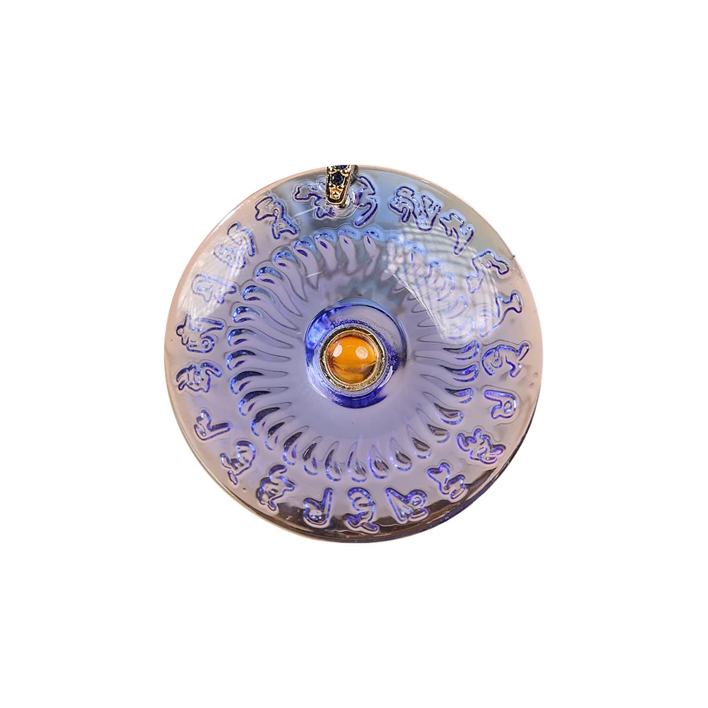 CX glass pendant health and safety protection necklace pendant transfer auspicious gift