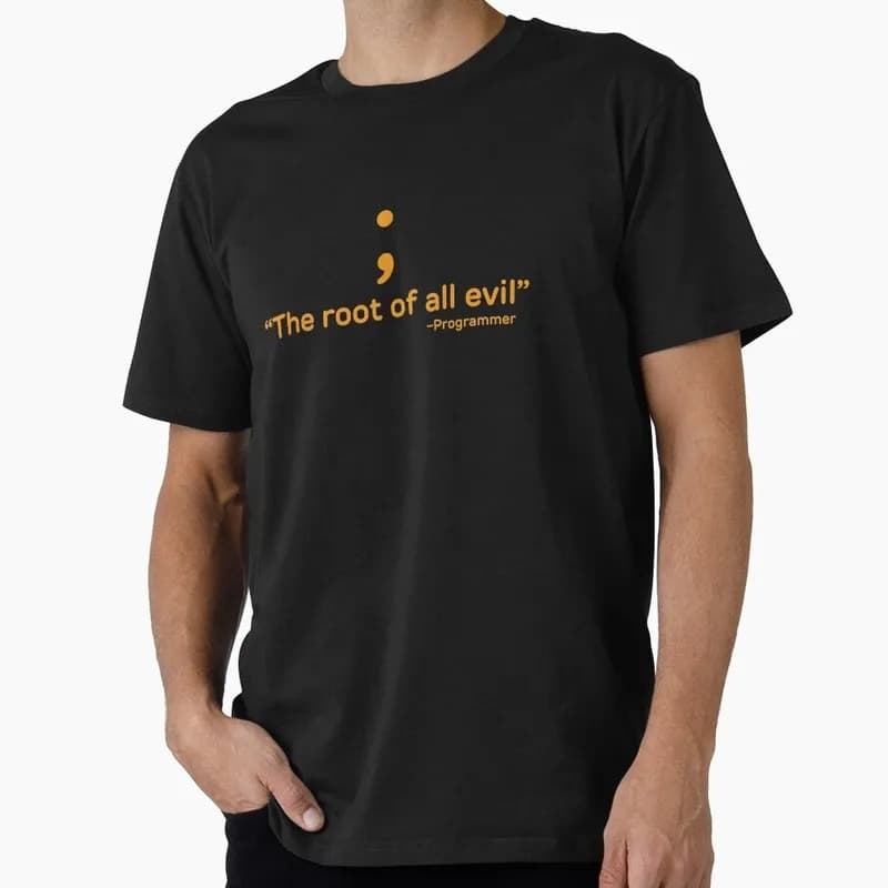 The root of all evi Funny Graphic T‑Shirt for Programmer Software Engineers Geek IT Developer Fan Gift Tees S-6XL