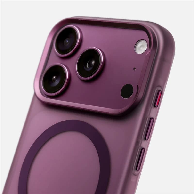 Original Color Matte Translucent Shockproof For Magsafe Magnetic Case For iPhone 18Pro 17Pro 17Pro Max Metal Lens Frame Cover
