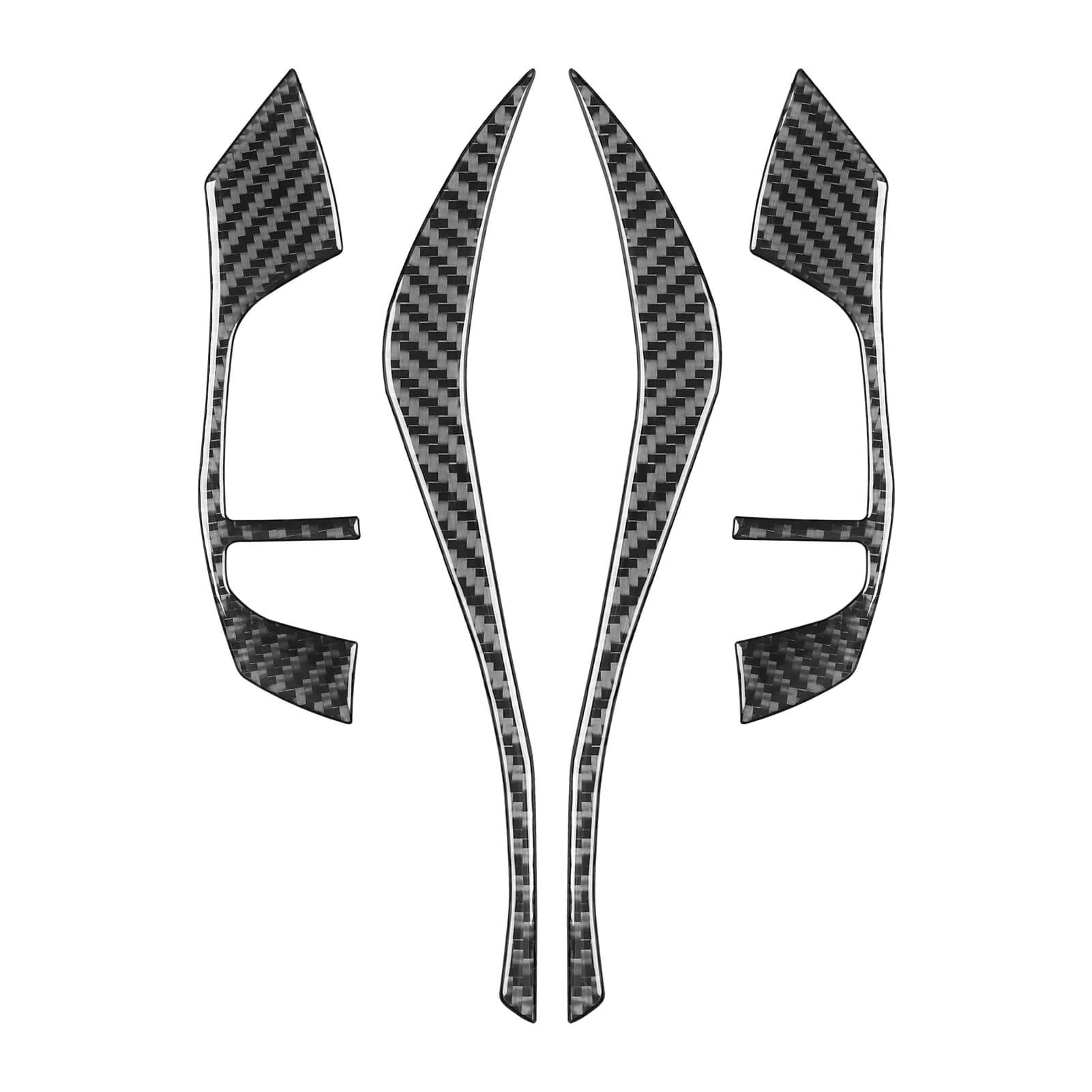 Carbon Fiber Steering Wheel Button Set Panel Car Interior Accessories Trim Modified Sticker For Nissan Altima Teana 2013—2018