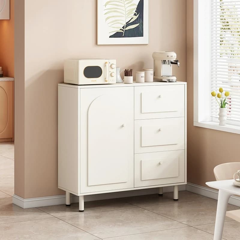 Dining side cabinet integrated small cream style living room cabinet vertical modern aparador para sala de jantar furniture
