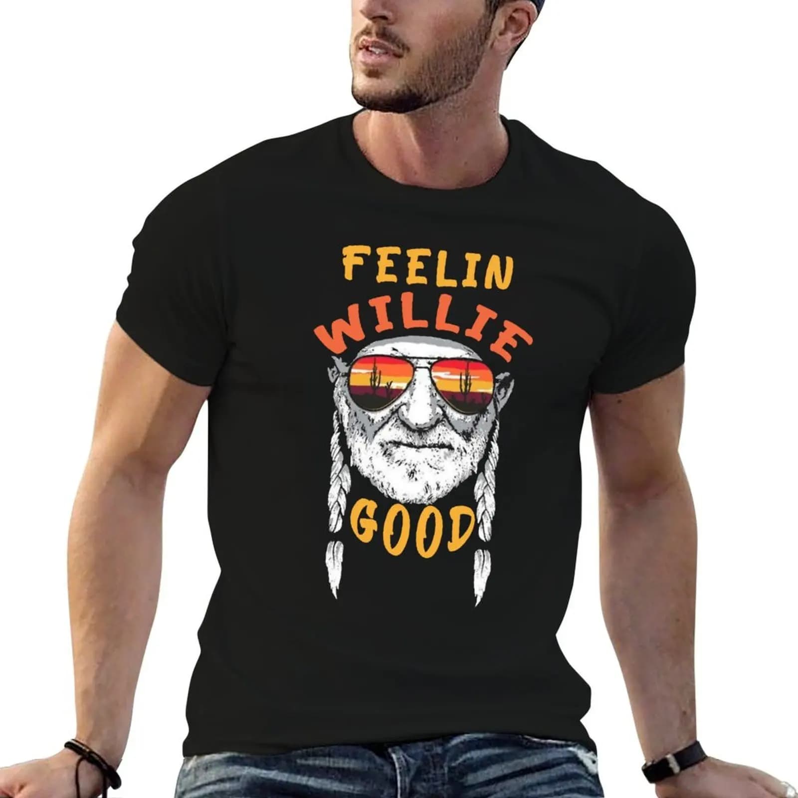 feelin willie good - feelin willie lucky T-Shirt sublime funny shirt cotton heavy weight t shirts for men