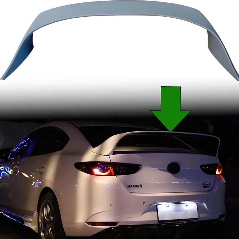 New Arrival For 2021-2025 Mazda3 Axela 4th Gen New Generation BP High Leg Spoiler Trunk Wing Sporty Aero Exterior Styling