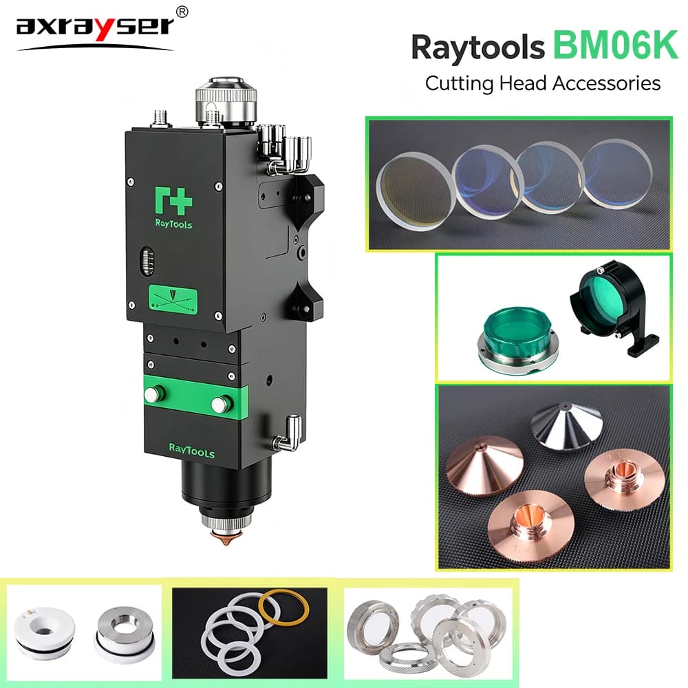 Raytools BM06K Laser Protective Lens Laser Nozzles Ceramic Rings Focusing Lens for BM06K Cutting Head Parts