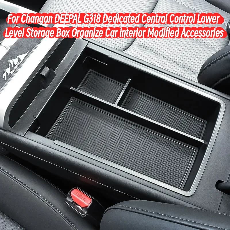 For Changan DEEPAL G318 Dedicated Central Control Lower Level Storage Box Organize Car Interior Modified Accessories