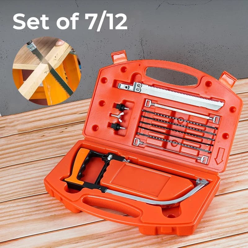 Set of 7/12 Multi Purpose Hand DIY Steel Saw Metal Wood Glass Saw Mini Model Saw Woodworking Metalworking Model Hobby Tool