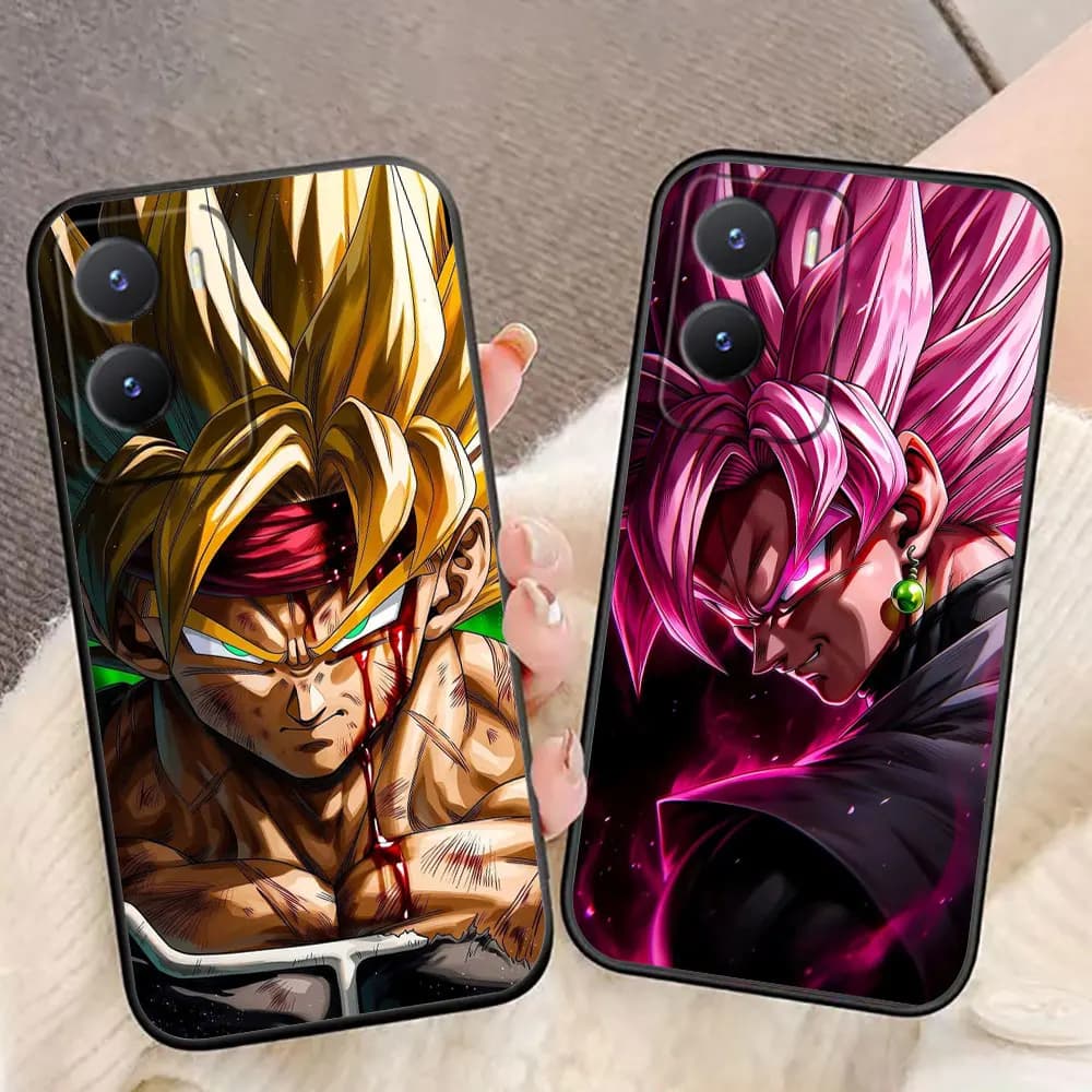 D-Dragon Ball Goku Super Saiyan Phone Case For VIVO V60 V50 V40 V17 V20 V21 V23 V23E V25 V25E V27 V27E V29 V29E V30 Case Cover