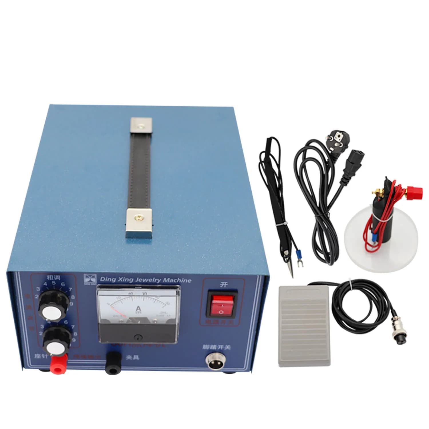 Portable 50A Pulse Spot Welder Circle Gold TIG Welding Machine for Jewelry Making 220V Voltage for Battery Machinery Industries