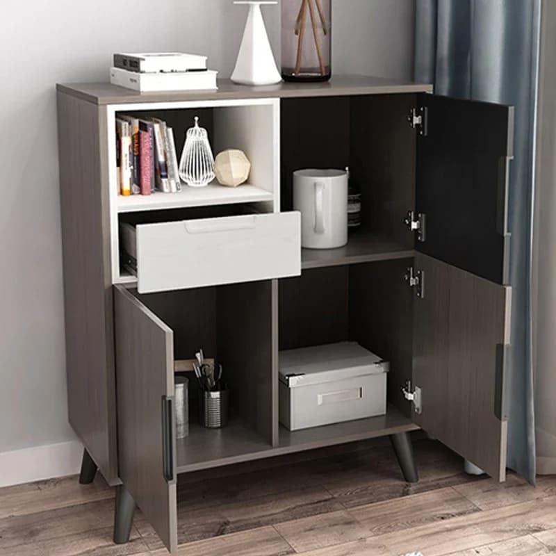 Home Wooden Drawer Multifunctional Wood Furniture Storage Living Room Display Modern Modular Sideboard Cabinet With Door