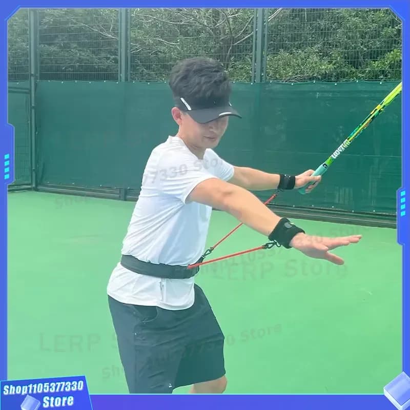 Tennis Agility Training Resistance Band Swing Strength Workout Elastic Rope for Professional Athletes Sports Fitness