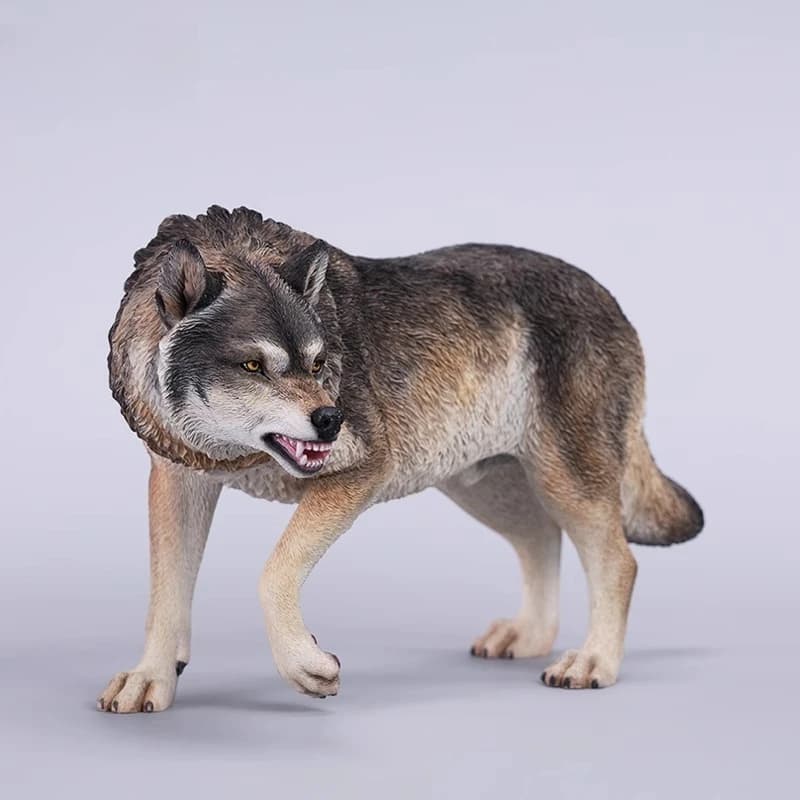 Direwolf model, simulated fierce animal figure soldier doll scene accessories resin ornament