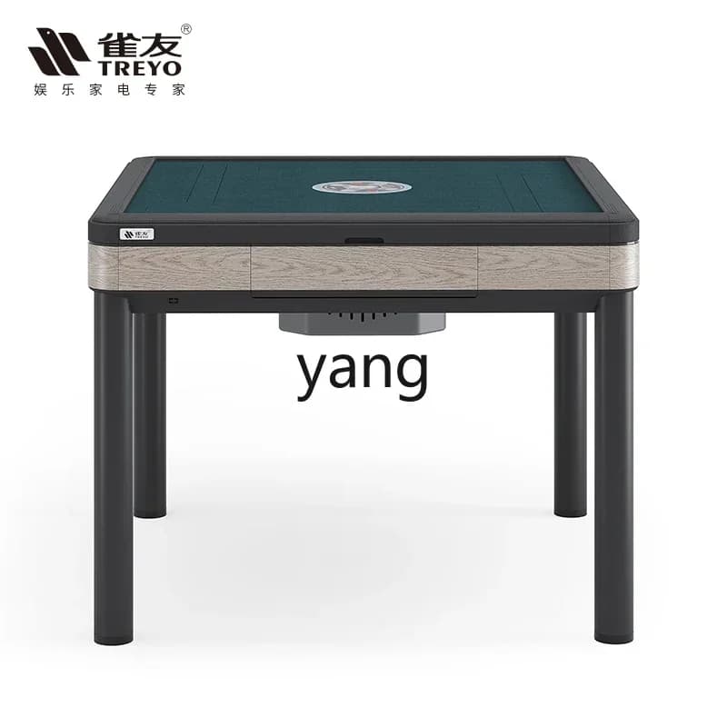 xyy automatic mahjong machine imitation wood grain dining table dual-purpose foldable electric mahjong table