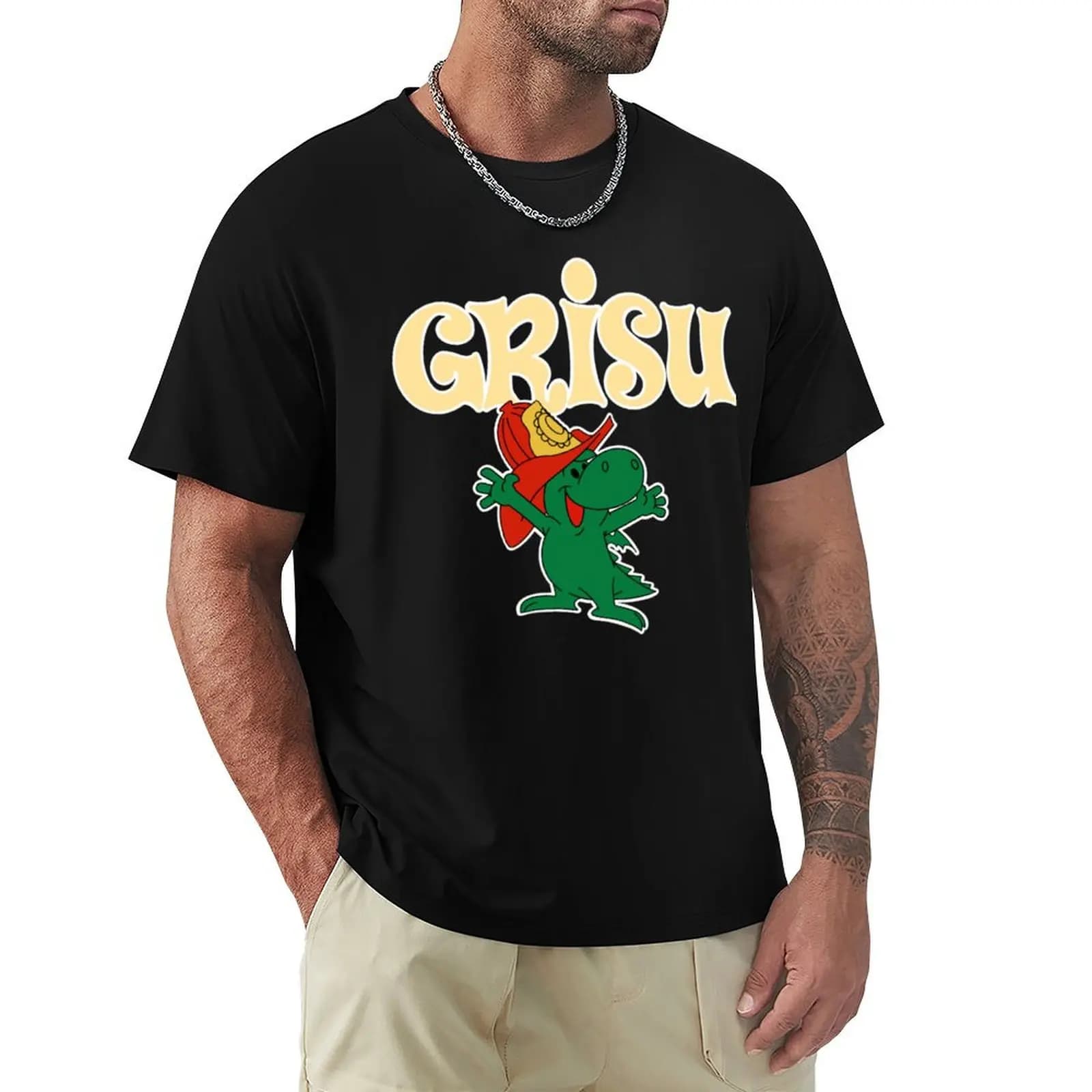 Grisu der kleine Drache T-Shirt vintage clothes designer shirts mens t shirts top quality
