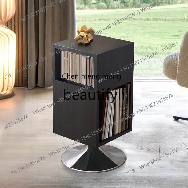 X New Minimalist Modern Simple Light Luxury Sofa Rotating Side Table Corner Table