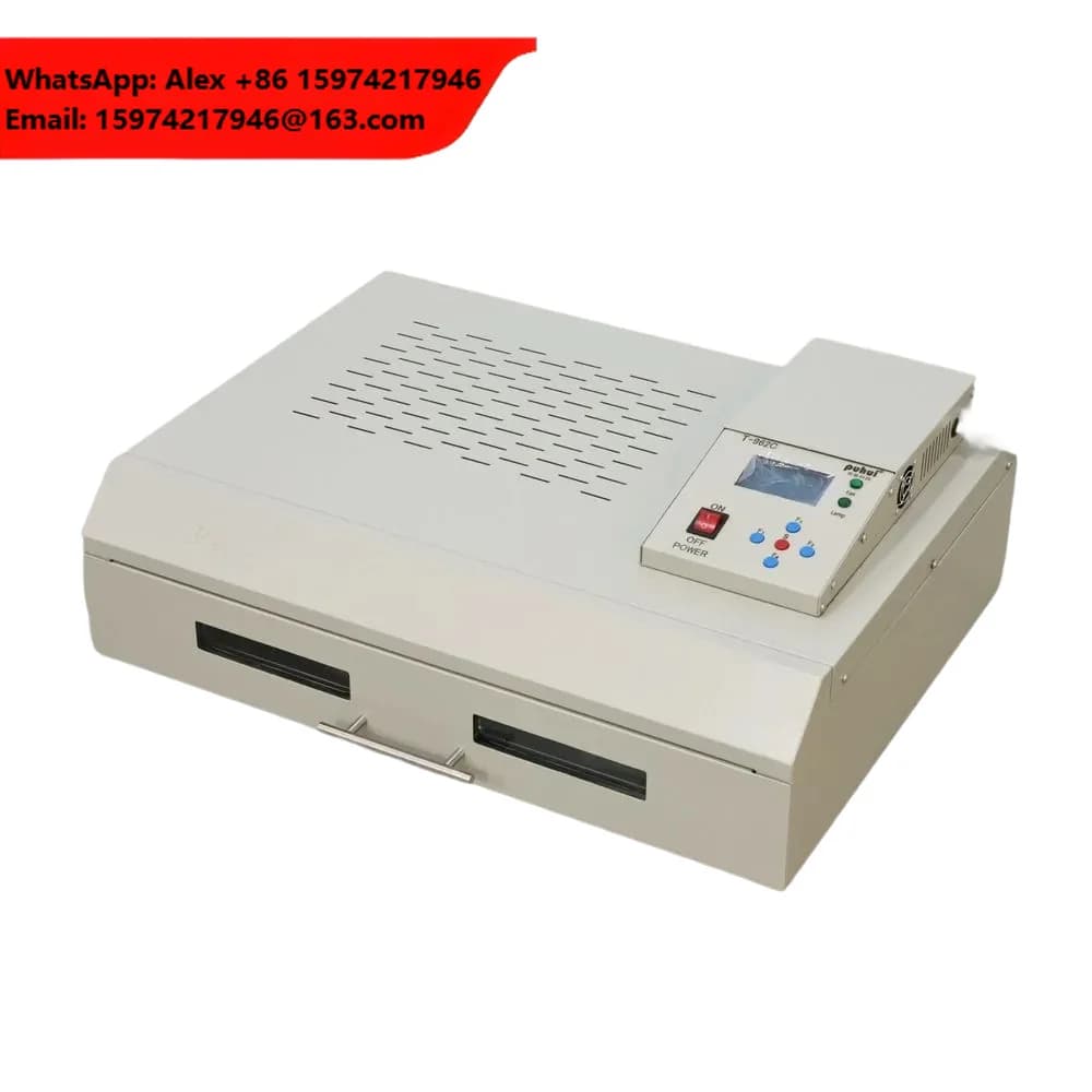 T-962C Small Batch Production Reflow Oven For Rework Station For Electronic Modules Prototype Development New Condition