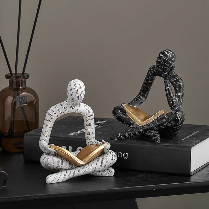 Original design art couple character small ornament TV cabinet wine cabinet living room home soft decoration