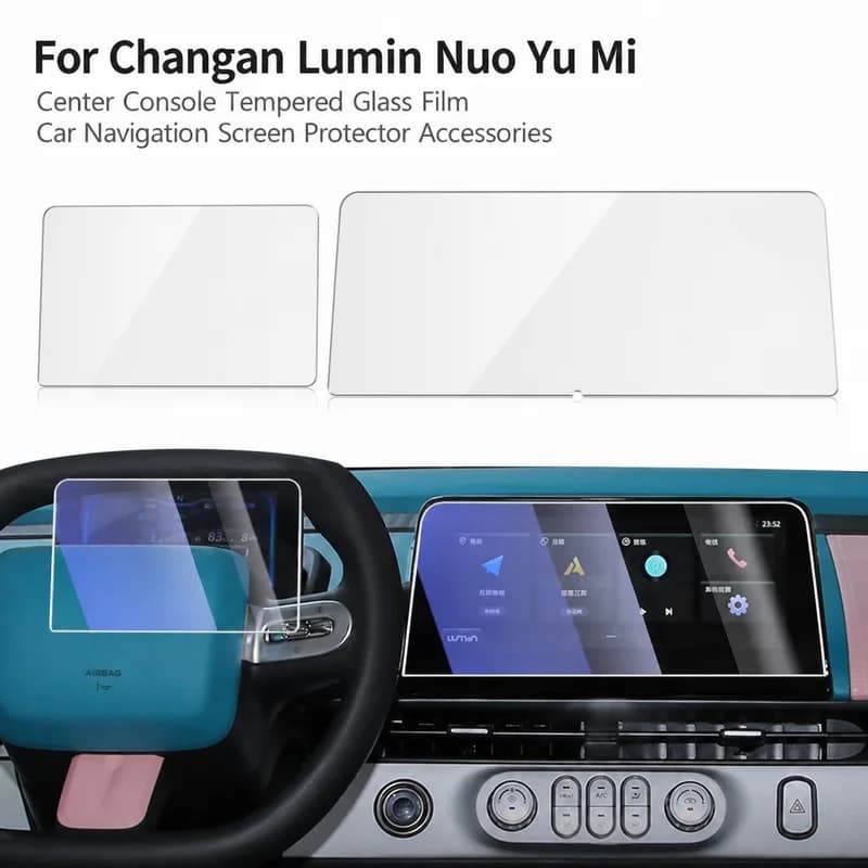 For Changan Lumin Nuo Yu Mi Center Console Tempered Glass Film Car Navigation Screen Protector Accessories