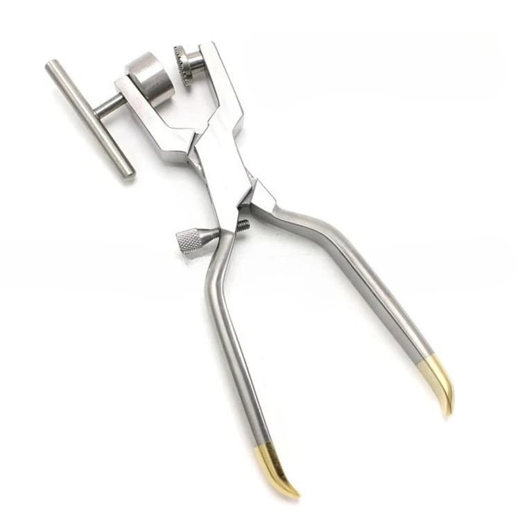 Lab Bone Crushing Forceps, Implant Forceps,StainlessSteel Material, Double Grinding Head Forceps S