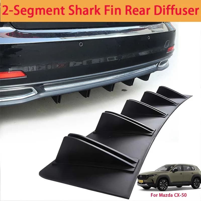For Mazda CX-50 Shark Fin Rear Diffuser Split Chassis Spoiler Auto Aerodynamic Parts Aerodynamic Modification
