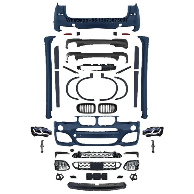 X3 F25(11-13) Upgrade to M Tech(14-17) Old to New Body Kits Front and Rear Bumper Assemblies for  2011-2013