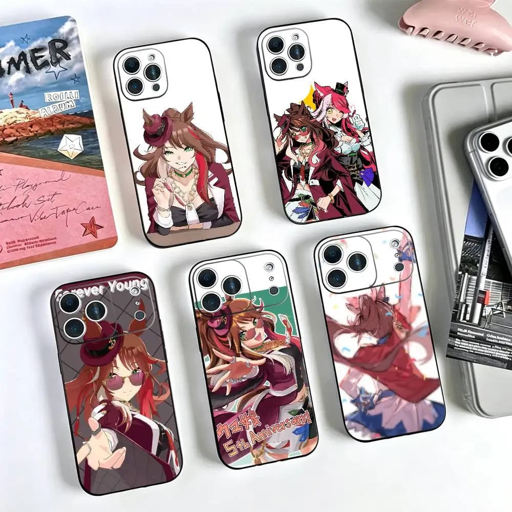 Forever young Umamusume  Phone Case For iPhone 17, 16,15,14,13,12,11 Plus,Pro Max, Others Silicone Black Cover