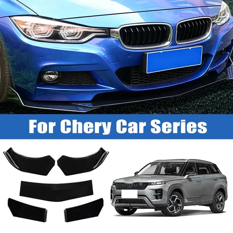 5pcs Upgraded Front Bumper Shovel with Stepped Design High-Quality ABS Material Car Accsesories for Chery Tiggo 3 5 7 8 Arrizo
