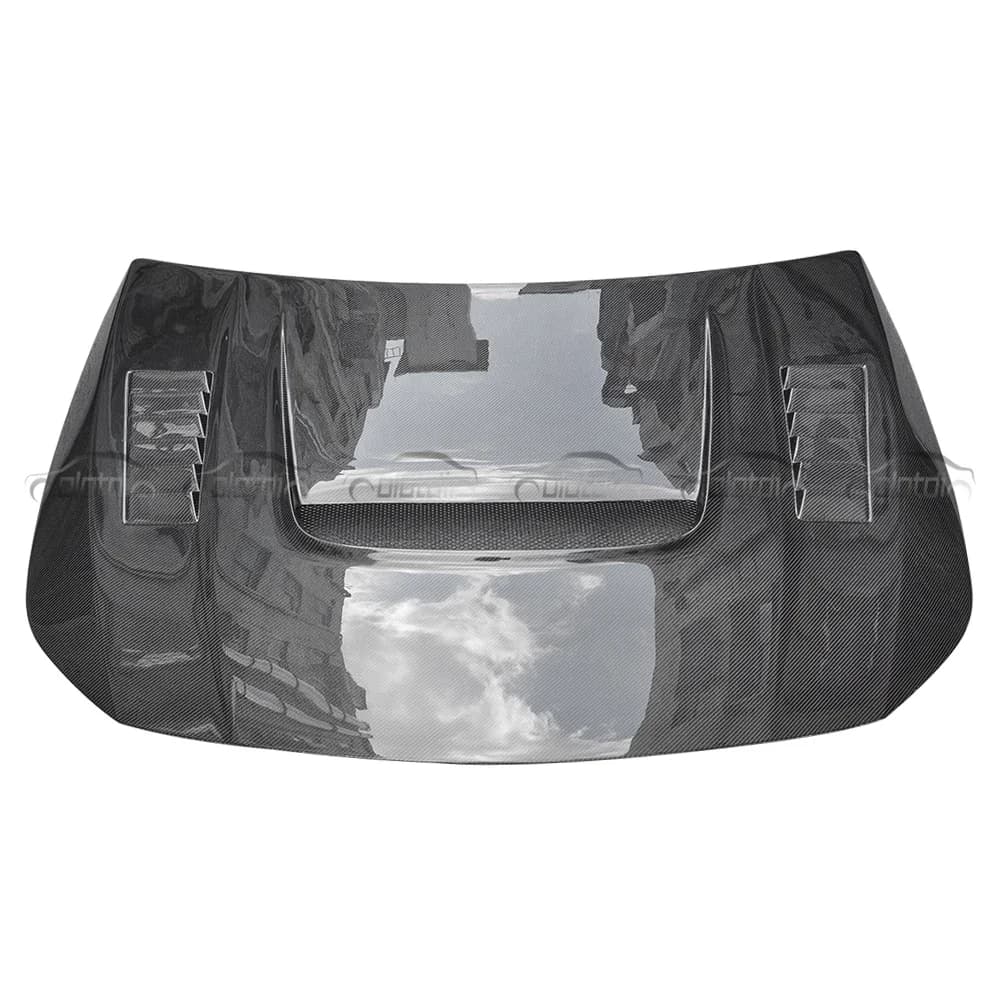 For Merc des Benz a Class W177 A45 Single-sided Carbon Fiber VRS Front Engine Hood Cover Bonnet Trim Auto Tuning