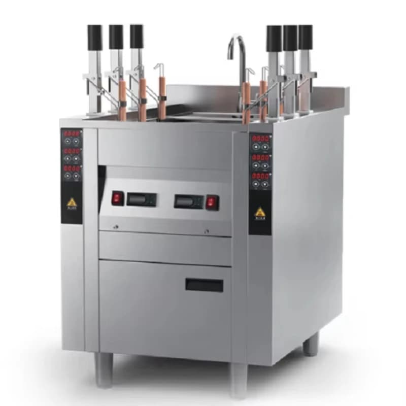 Electric Automatic Pasta Cooker Machine Restaurant Use 6 Baskets Lifting Noodle Cooking Machine Commercial Kitchens Equipment