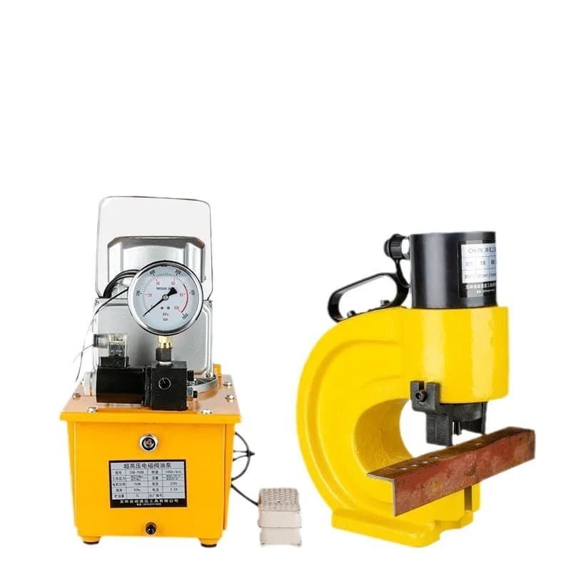 Copper aluminum row angle steel angle iron channel steel stainless steel manual punching machine