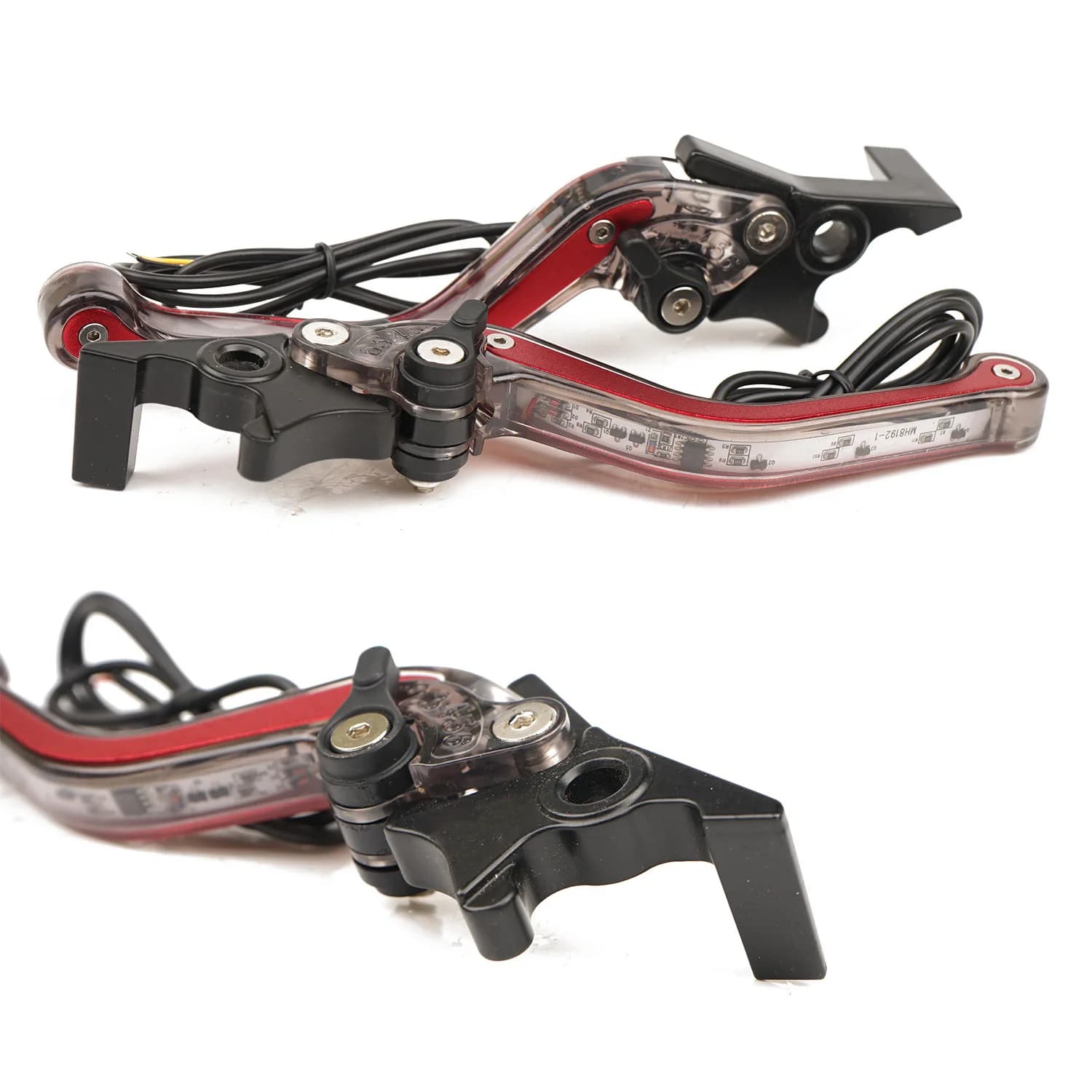 Motorcycle front and rear brake handle Electric vehicle LED brake horn handle with turn signal Auto motorcycle modification