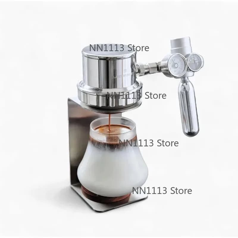 Air Pump Pneumatic Coffee Machine Stainless Steel Extraction Manual Espresso Machine Home Outdoor