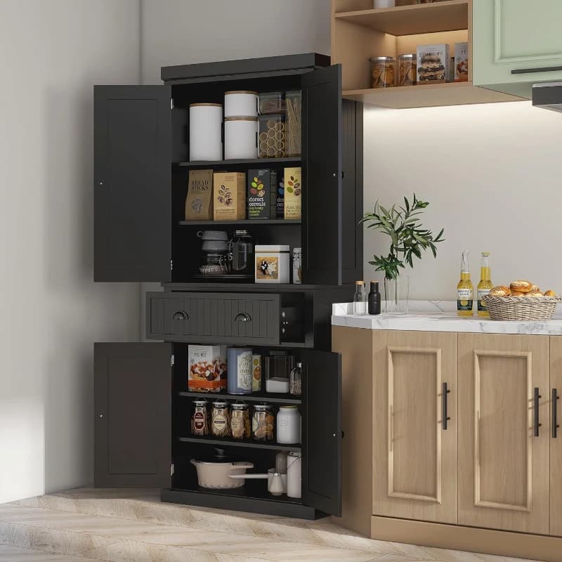 Side cabinet, kitchen floor-to-wall cabinet, modern simple home living room cabinet, high style