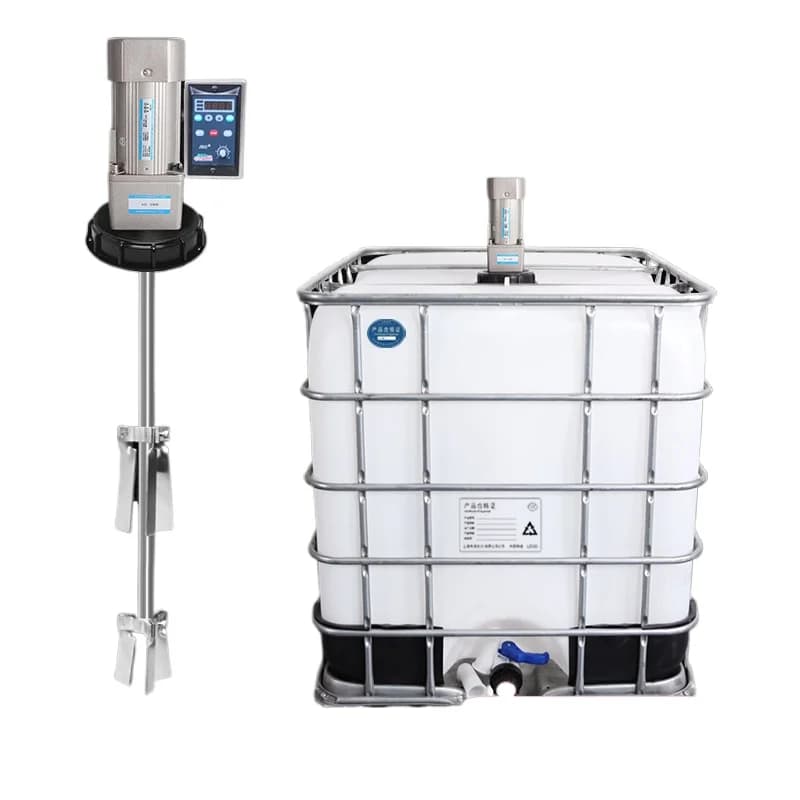 CX lightweight portable barrel lid type closed ibc1 ton barrel electric mixing machine