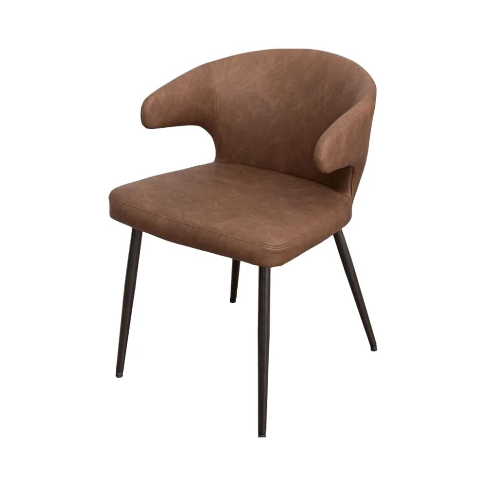 Light Luxury Home & Hotel Use Simple Modern Fabric Dining Chair with Italian Design for Coffee Shop Leisure Reception Backrest